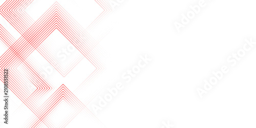 Принти на полотні Abstract white background with red gradient square shaped