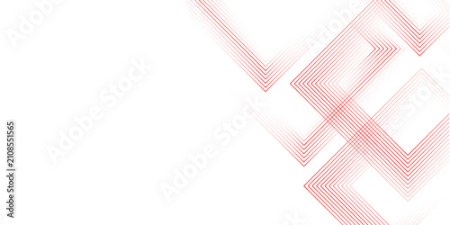 Abstract white background with red gradient square shaped. Modern pattern elegant digital line template background. Vector illustration design for presentation, banner, cover, poster, texture Etc