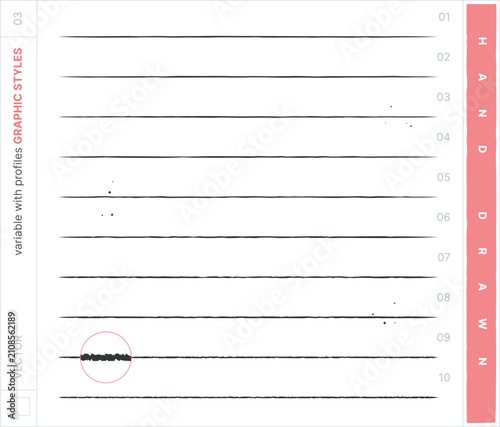 Vector Graphic Styles. Custom Variable Width Profiles.