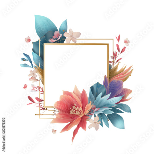  Festive red floral wreath with premium gold circle transparent png background. Ai generated