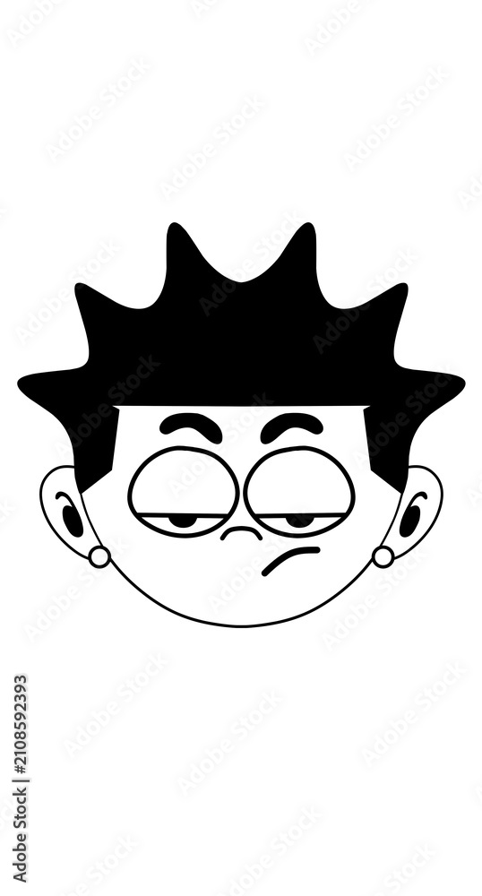 Fototapeta premium cartoon head