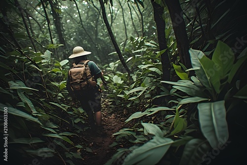 man in the woods
