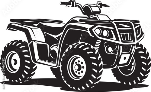 ATV Quad bike vehicle silhouette vector illustration isolated on a white background quadbike, quad bike, quadbike illustration, quadbike silhouette, atv, atv bike, action, dangerous, extreme, motor