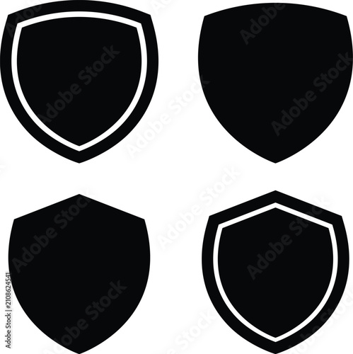 Collection of Security Shield Protection Symbols Icon Set