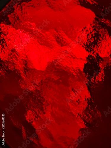 Light through red glass