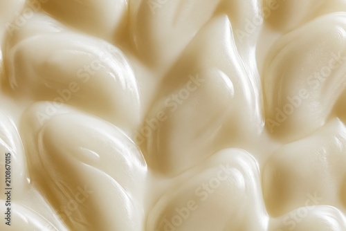 Melted Candle Wax Texture with Soft Curves and Glossy Highlights