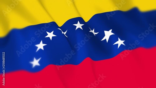 Venezuela Flag Seamless Loop 4k 60fps Animation
