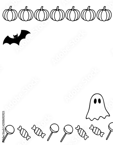 Halloween numbers worksheet with witch hat and pumpkin — school activity educational resource