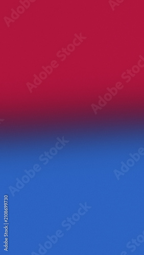 Bold vertical gradient background, featuring a sharp, transition between vibrant, red and deep, blue for modern, and digital