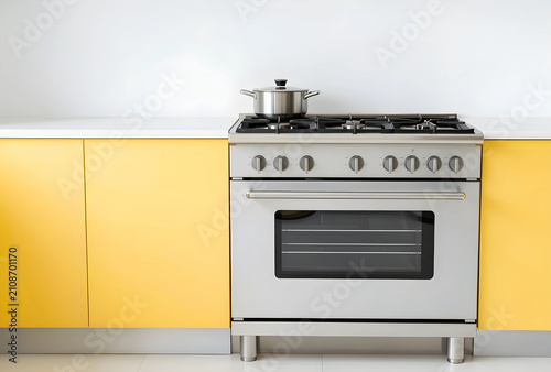 Modern kitchen interior wit...