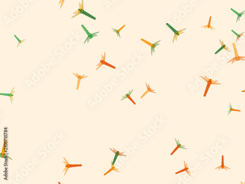 Foto Iridescent Dragonfly Wings Garden Insect Background