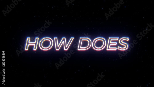How Does Neon Sign Text with Classic Retro Theme