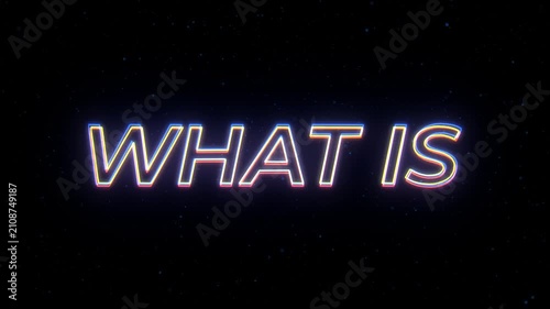 What Is Neon Sign Text with Classic Retro Theme