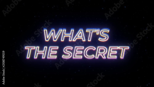 What_s the Secret Neon Sign Text with Classic Retro Theme