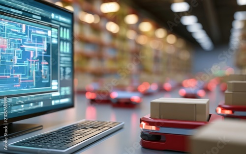 Advanced Robotic Navigation System for Warehouse Coordination