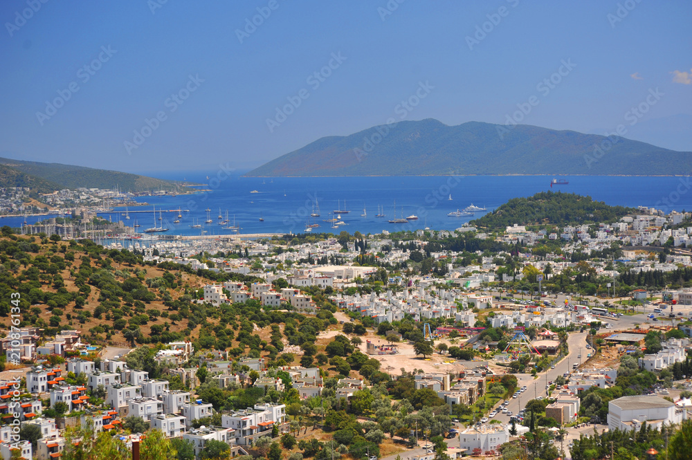 Naklejka premium Bodrum Center Cityscape - Türkiye