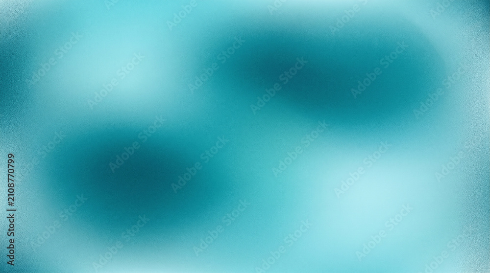 Fototapeta premium blue green blurred gradient background with soft glowing light spots abstract texture