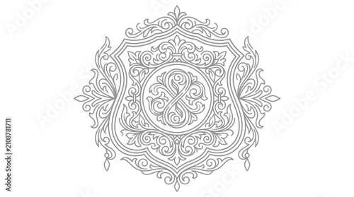 Foto Intricate Mandala Design Pattern.