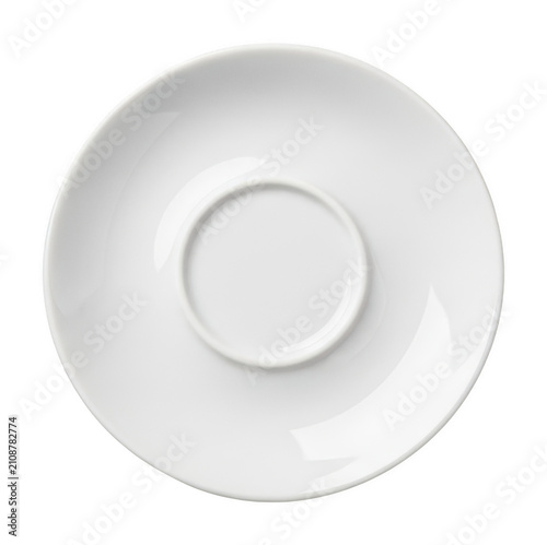 Minimalist white saucer png ceramic saucer png porcelain saucer png Elegant isolated transparent background image