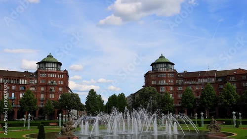 the german city of mannheim 4k video