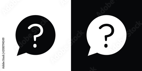 Quadro su tela Comment question icon for creative designs