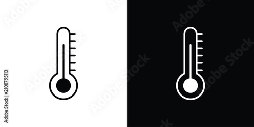 Fényképezés Temperature icon for creative designs
