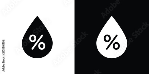 Foto Humidity icon editable design collection. EPS10