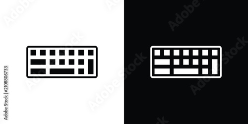 Obraz na płótnie Keyboard icon minimal artwork bundle