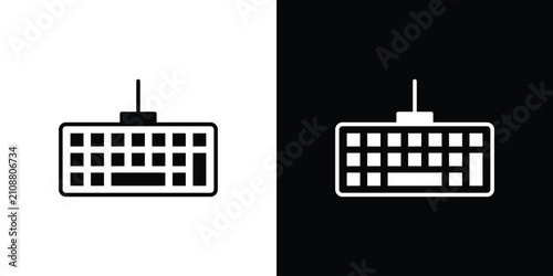 Fotografía Keyboard icon minimal artwork bundle