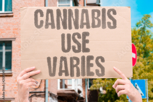Vászonkép "Cannabis Use Varies" The impact depends on method and frequency