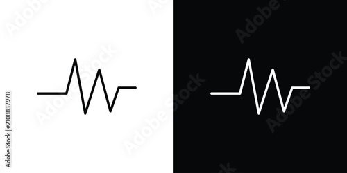 Canvastavla Pulse icon minimal symbol collection