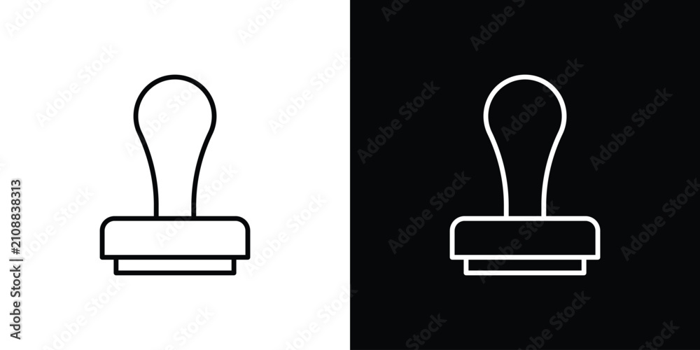 Fotografie Stamp icon minimal symbol collection