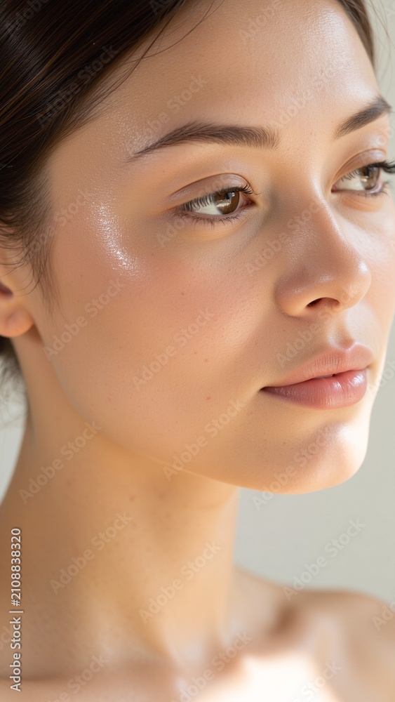 Obraz premium Succulent White Skin Profile