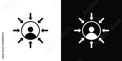 Konstfotografi Centric consumer icon outline pictogram series