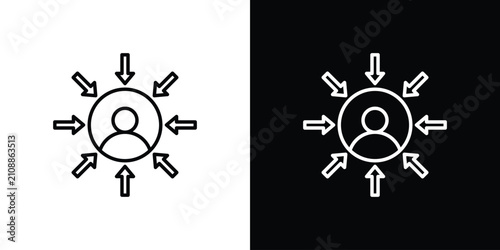 Foto Centric consumer icon collection for website
