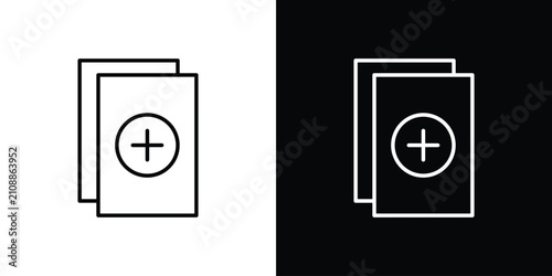 Canvas Print Duplicate icon collection for website