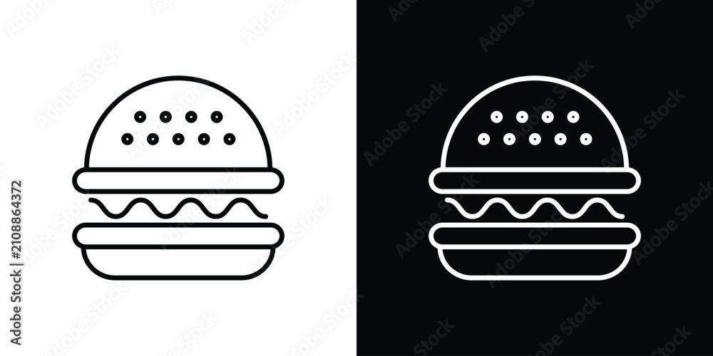 Fototapeta premium Hamburger icon collection for website