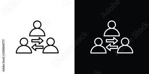 Cuadro en lienzo Mediator icon collection for website