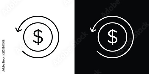 Photos Money refund icon collection for website