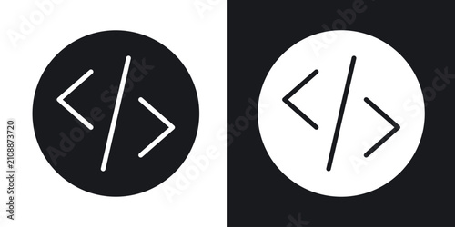Foto Coding icon flat illustrations group