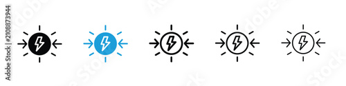 Fotografia Conflict icon flat illustrations group
