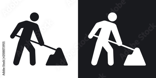 Foto Construction icon flat illustrations group