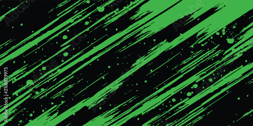 Abstract Background with Green Gradient Brush. Grunge Sports Background