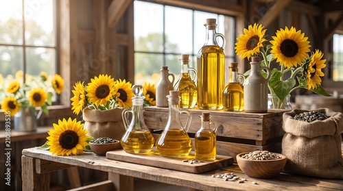 sunflower oil and sunflower