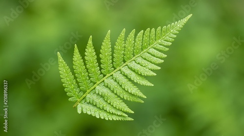 green fern leaves