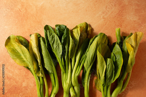Fotografie A top down view of a pile of yu choi.