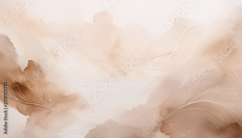 a soft watercolor texture in beige and white tones creating a minimalist organic background with a natural feel
