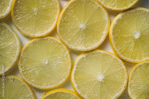 Obraz na plátne lemon slices background