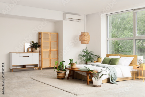 Modern bedroom interior wit...