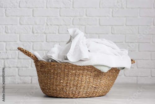 Laundry basket with dirty c...